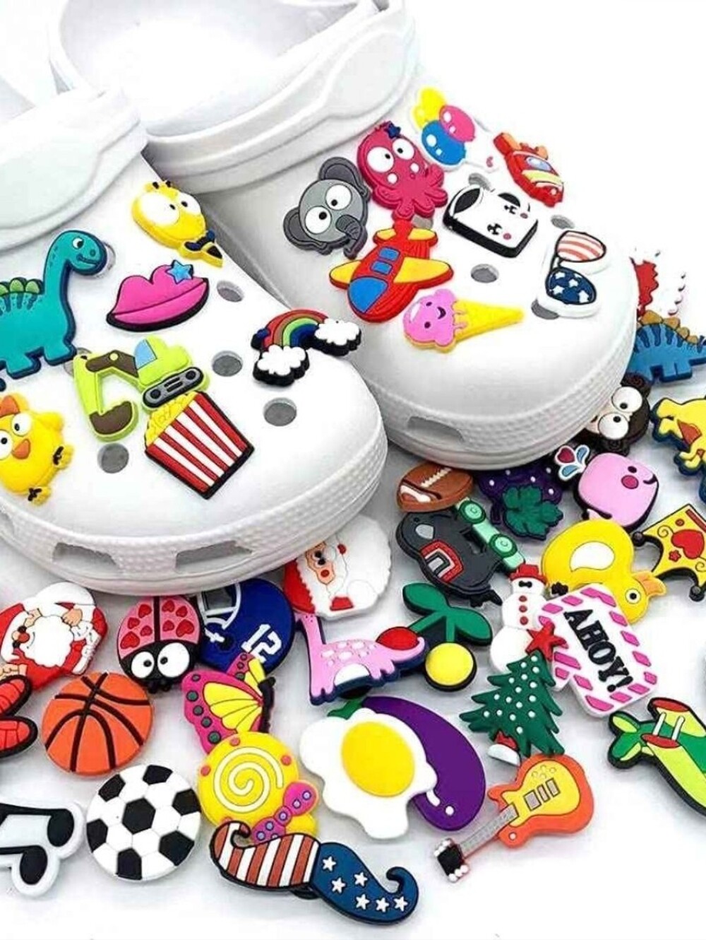 100 Shoe Charms Crocs Clogs Jibbitz Assorted Loot Bag Goodie Bags Birthday Party